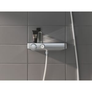 Baterie de dus cu termostat Grohe Grohtherm SmartControl, butoane push, CoolTouch, EasyTray, crom -34719000