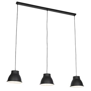 Lampă suspendată scandinavă neagră cu 3 lumini albe - Ron