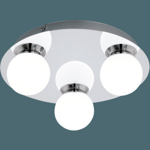 Aplică/Plafonieră baie LED Eglo MOSIANO ø290mm, alb-crom