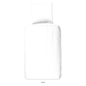 Lenjerie din bumbac pentru pat de o persoană Good Morning Universal, 140 x 220 cm, alb