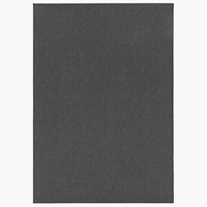 Covor Unicolor Casual, Negru, 80x150