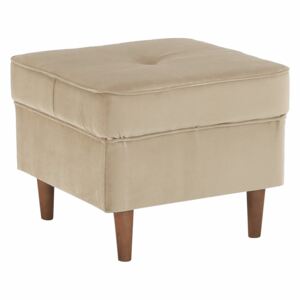 Taburet modern, bej auriu/nuc, RUFINO