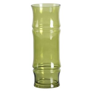 Vază din sticlă WOOOD Kane, înălțime 30 cm, verde