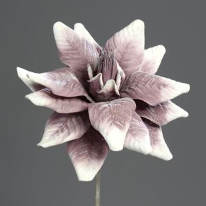 Flori artificiale din spuma alb-roz - 90 cm