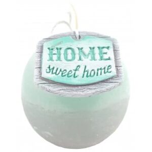 Lumanare glob Home Sweet Home, 6 cm