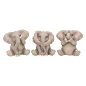 Set statuete Trei elefantei intelepti 8 cm