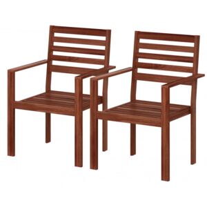 Set de 2 scaune din lemn masiv Mimo