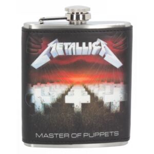 Butelcuta (plosca) inox pentru bauturi alcoolice Metallica - Master of Puppets