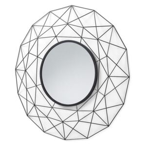 Oglinda rotunda din metal negru 90 cm Habita La Forma
