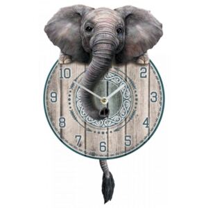Ceas perete cu pendul Elefantel Tic