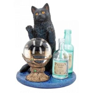 Statueta pisica neagra Ucenica Vrajitoarei - Lisa Parker - 20 cm