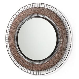 Oglinda rotunda din metal si cupru 90 cm Robil La Forma