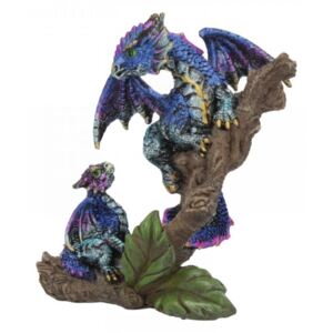 Statueta dragon cu pui Protectorul dragonelului 11 cm