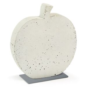 Decoratiune alba din ciment 30 cm Sens Apple La Forma