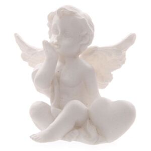 Decoratiune ingeras cu inimioara 5 cm