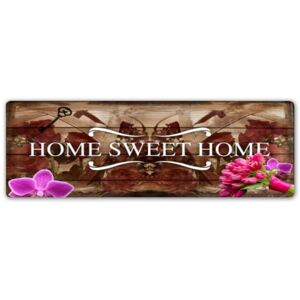 CARO Tablou metalic - Home Sweet Home In Bronze 50x20 cm