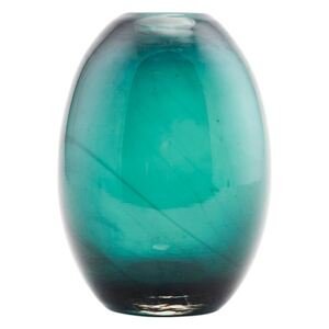 Vaza albastra din sticla 15 cm Ball House Doctor
