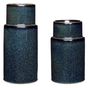 Set 2 vaze albastre din ceramica Spare Hubsch