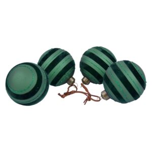Set 4 decorațiuni pentru bradul de Crăciun Ego Dekor, negru - verde
