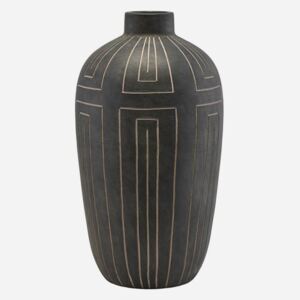 Vaza neagra din ceramica 31x55 cm Aljeco House Doctor