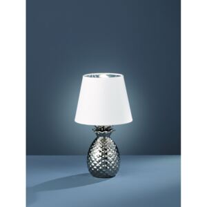 Trio R50421089 Lampa de masa de noapte PINEAPPLE argintiu ceramică excl. 1 x E14, max. 40W IP20