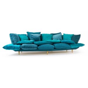 Canapea albastra din textil 300 cm Comfy Sofa Seletti