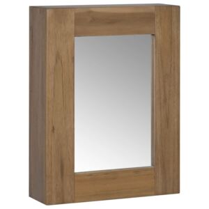 Dulap cu oglindă, 30 x 10 x 40 cm, lemn masiv de tec
