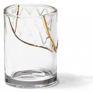 Pahar transparent din sticla 8,5 cm Kintsugi V3. Seletti