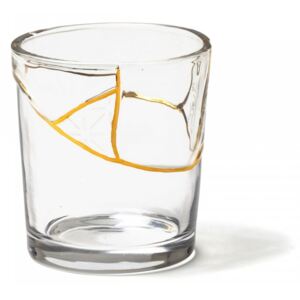 Pahar transparent din sticla 8,5 cm Kintsugi V2. Seletti