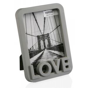 Rama foto gri din plastic 11,8x16,8 cm Love Mini Grey Versa Home