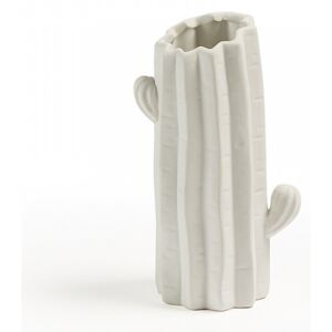 Vaza alba din ceramica 21 cm Lode Cactus La Forma