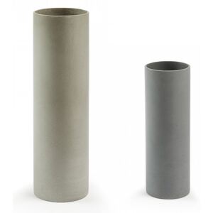 Set 2 vaze rotunde din ciment gri Stefy La Forma