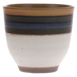 Cana rotunda din ceramica 150 ml Kyoto Blue Striped HK Living