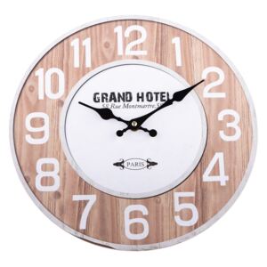 Ceas de perete Grand Hotel natur, 34 cm