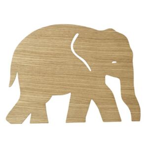 Decoratiune luminoasa maro din lemn 26x35,4 pentru perete Elephant Oiled Oak Ferm Living