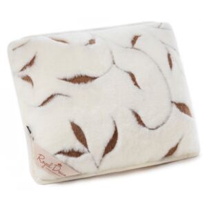 Pernă din lână Royal Dream Merino Wool Pillow Leaf, 50 x 60 cm, alb
