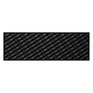 Covor negru bucatarie din poliamide 50x150 cm Allover Zala Living