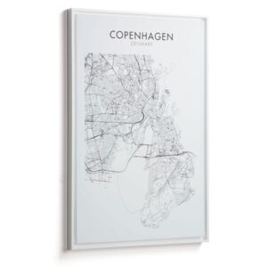 Tablou alb/negru din lemn 50x70 cm Uptown Copenhagen La Forma