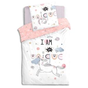 Lenjerie de pat copii, Unicorn, 140 x 200 cm