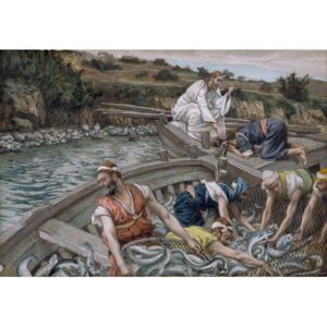 James Jacques Joseph Tissot - The First Miraculous Draught of Fish, illustration for 'The Life of Christ', c.1886-94 Reproducere