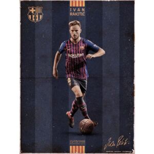 FC Barcelona - Rakitic Vintage Reproducere, (30 x 40 cm)