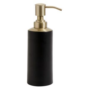 Dispenser negru/maro alama din inox 6x19 cm Brass Top Nordal