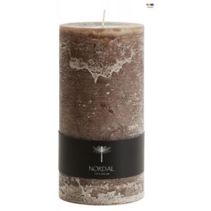 Lumanare maro din parafina 20 cm Brown Candle High Nordal