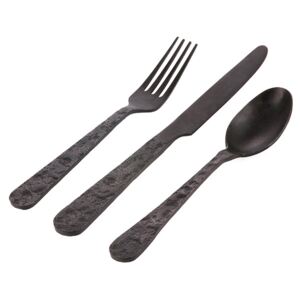 Set 3 tacamuri negre din inox Black Cutlery HK Living