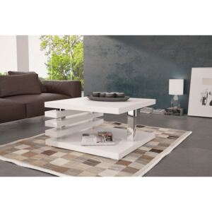 Măsuță de cafea Consortum, Mat alb, Metal, PAL laminat, 31x60x60cm, 21 kg