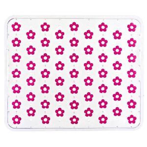 Protectie roz/transparenta din plastic pentru chiuveta 26,5x32 cm Fleurelle Pink Wenko
