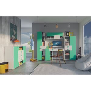 Set de camera copii LFV20, Culoare: Gri + verde