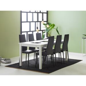 Set de mese VG1625, Scaune de culoare: Negru