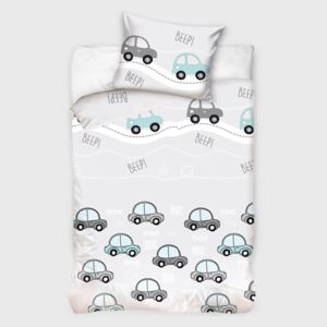 Lenjerie de pat pentru copii Cars gri 40x60 cm