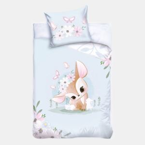 Lenjerie de pat copii Enchanted Deer multicolor 40x60 cm